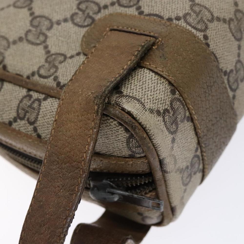 GUCCI GG Supreme Clutch Bag PVC Beige Auth ep10390 - Picture 8 of 16